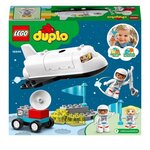 Lego 10944 duplo town mission de la navette spatiale jouet fusée pour enfants 2 ans et + avec figurines d'astronautes