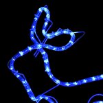 vidaXL Décoration de Noël d'extérieur Renne et traîneau 252 LED