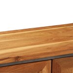vidaXL Buffet Teck recyclé et acier 65 x 30 x 70 cm