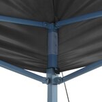 vidaXL Tente de réception escamotable avec 2 parois 3x3 m Anthracite