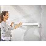 Leifheit étendoir mural telegant plus 70 blanc 83201