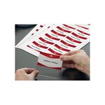 Boite de 240 bristols microperforés 190/m² en planche A4 pour badges 4x7,5 cm AVERY ZWECKFORM
