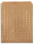 12 Sachets Imprimés 13x18 Cm - Kraft Et Or - Draeger paris