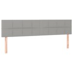vidaXL Lit à sommier tapissier avec matelas Gris clair 180x200cm Tissu