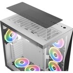 XIGMATEK BOITIER PC Aquarius Plus - Moyen Tour - RGB - Blanc - Verre trempé - Format ATX (EN43675)