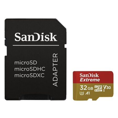 Carte M.SDHC Extreme Mobile, 32GB+ Ad, Cl.10, A1, V30, U3, UHS-I, 100MB/s