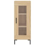 vidaXL Buffet haut Chêne sonoma 34 5x34x180 cm Bois d'ingénierie
