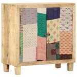 vidaXL Buffet Patchwork 70 x 35 x 75 cm Bois de manguier massif