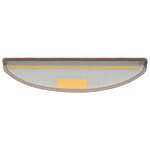 vidaXL Tapis d'escalier 15 Pièces Marron clair 56x17x3 cm