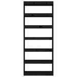 vidaXL Bibliothèque/Séparateur de pièce Noir 80x30x199 5 cm Pin solide