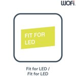 Wofi lampadaire à led fynn gris