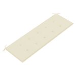 vidaXL Banc de jardin avec coussin 157 cm Bois d'acacia massif