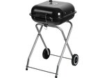 Barbecue charbon de bois pliable "Sultan"  - 48 x 46 x 79 cm - Noir