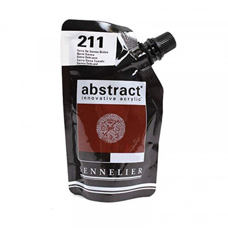 Peinture acrylique en sachet - terre de sienne brûlée - 500ml - sennelier