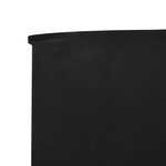 vidaXL Paravent 6 panneaux Tissu 800 x 120 cm Noir