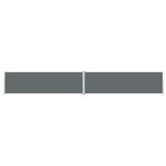 vidaXL Auvent latéral rétractable Anthracite 180x1200 cm