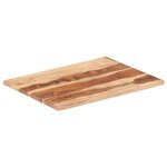 vidaXL Dessus de table Bois solide 25-27 mm 60x70 cm