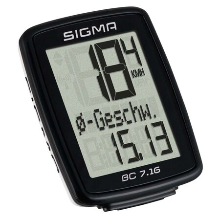 Sigma ordinateur de vélo bc 7.16 sts noir