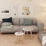 vidaXL Ensemble de tables d'appoint 2 Pièces Bois de pin massif Blanc