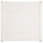 vidaXL Jardinières d'extérieur 2 Pièces Blanc 60x60x60 cm Bois de pin