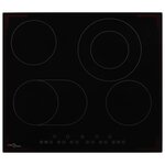 vidaXL Plaque de cuisson Céramique 4 brûleurs Contrôle tactile 6600 W