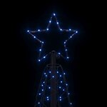 vidaXL Arbre de Noël cône 200 LED Bleues 70x180 cm