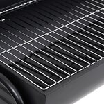 vidaXL Gril à baril avec 2 grilles de cuisson Noir 80x95x90 cm Acier