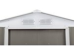 Abri de jardin métal "Dallas" 15 16 m² avec abri bûche