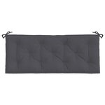 vidaXL Coussins de banc de jardin 2 Pièces anthracite tissu Oxford