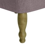 vidaXL Chaises françaises lot de 2 taupe tissu