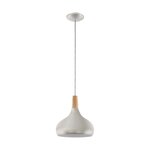 Eglo lampe suspendue sabinar argenté 96985