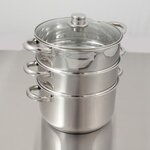 CREALYS Cuit vapeur inox 3 niveaux