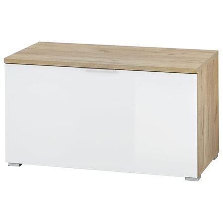 Germania Banc à chaussures GW-Telde 40x89x49 cm Chêne Navarre et blanc