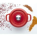 INVICTA Cocotte ronde - Ø 24 cm - Rubis - Tous feux dont induction