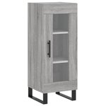 vidaXL Buffet haut Sonoma gris 34 5x34x180 cm Bois d'ingénierie