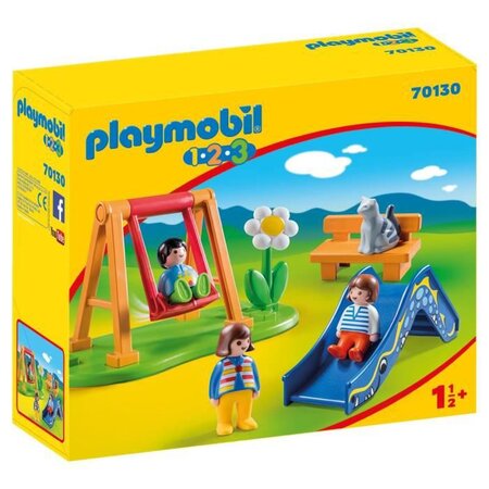 Playmobil 70130 - playmobil 1.2.3 - parc de jeux