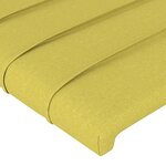 vidaXL Tête de lit à LED Vert 90x5x78/88 cm Tissu