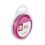 Ruban satin à pois Rose foncé 9 5 mm 10 m