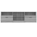 vidaXL Meuble TV Sonoma gris 150x33 5x45 cm Bois d'ingénierie