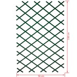 Nature Palissade de jardin 50 x 150 cm PVC Vert