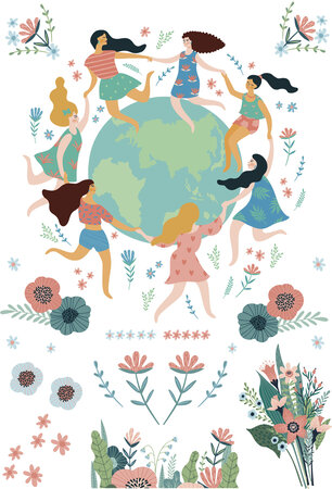 Transfert Thermo A4 Femmes Autour Du Monde