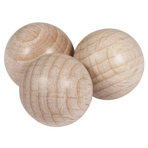 Boule en bois ø 15 mm Non-percée 15 pièces