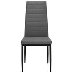 vidaXL Chaises à manger lot de 2 gris clair tissu