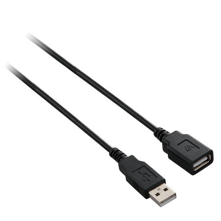 V7 câble d'extension usb 2.0 a femelle vers usb 2.0 a mâle  noir 3m 10ft