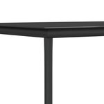 vidaXL Ensemble à dîner de jardin 9 Pièces coussins noir rotin et acier