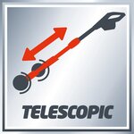 Einhell balayeuse de mauvaise herbe sans fil "ge-cc 18 li-solo"