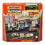 Matchbox playset station essence - circuit / petite voiture - 3 ans et +