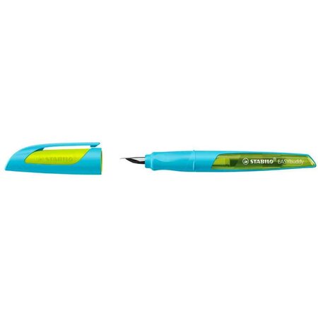 Stylo plume easybuddy a  droitiers  bleu - vert stabilo