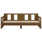 vidaXL Lit coulissant Marron miel Bois de pin massif 2x(80x200) cm