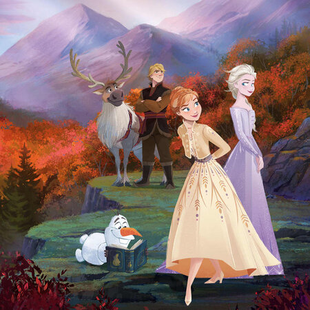 Komar photo mural frozen spring is coming 184x254 cm violet